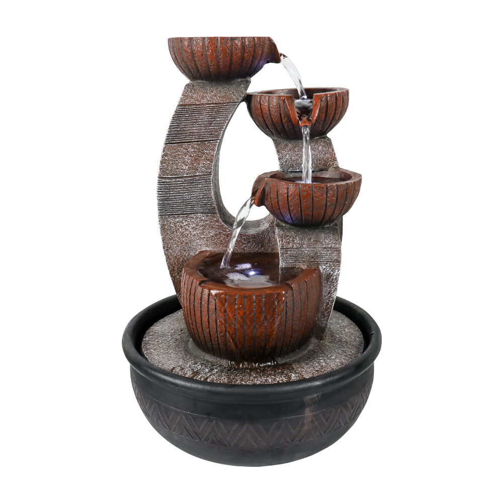 Resin Bowl Indoor Tabletop Fountain-16.1"H