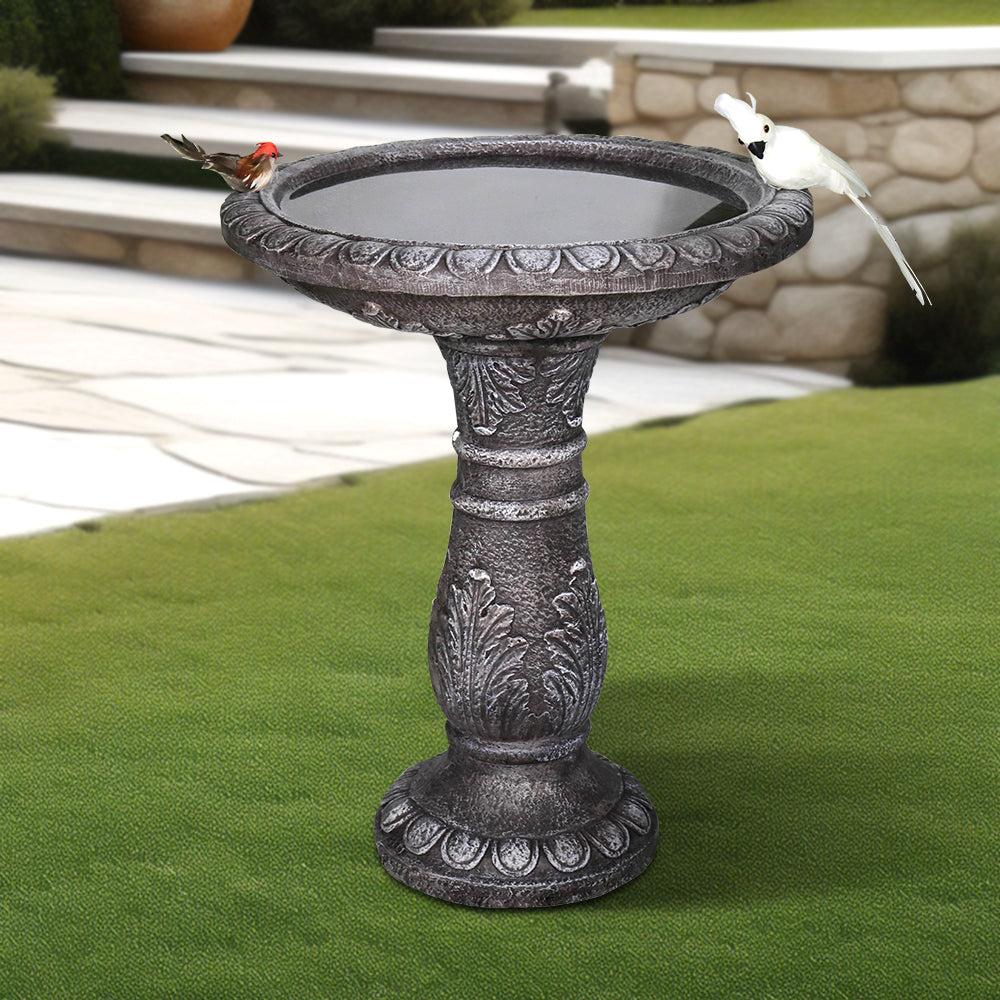 24.4"H-Fibre Reinforced Concrete Garden  Birdbaths with Pedestal